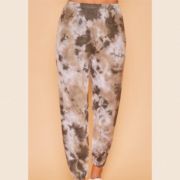 Charcoal/brown Baby French Terry Sweatpants - Picture 3 of 15